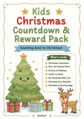 AyeAye Kids Christmas Countdown and Reward Pack printable PDF cover page